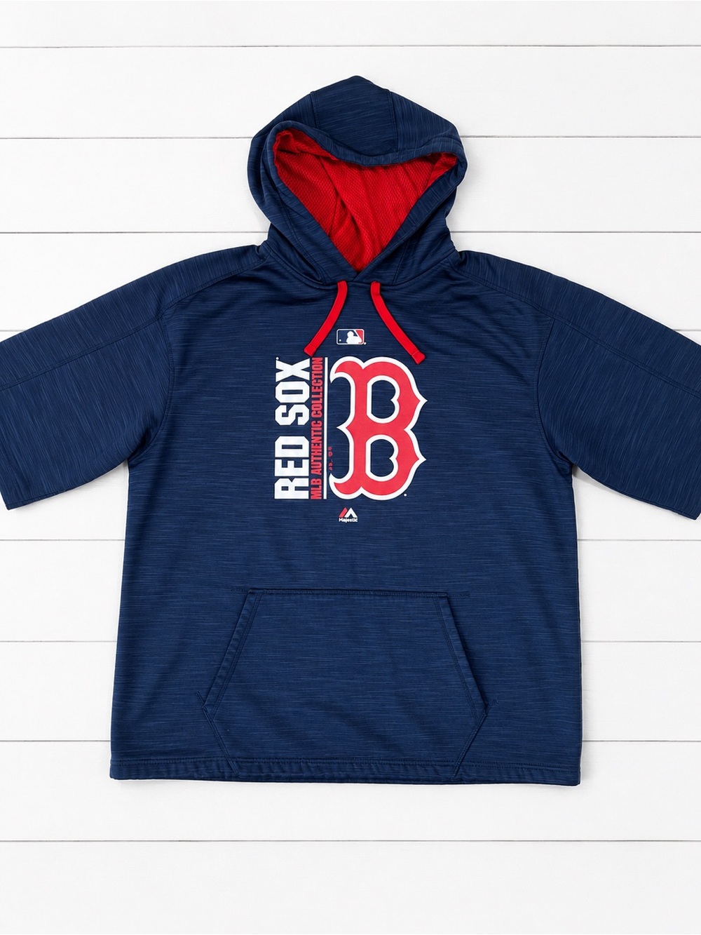Majestic Navy and Red Boston Red Sox Hoodie